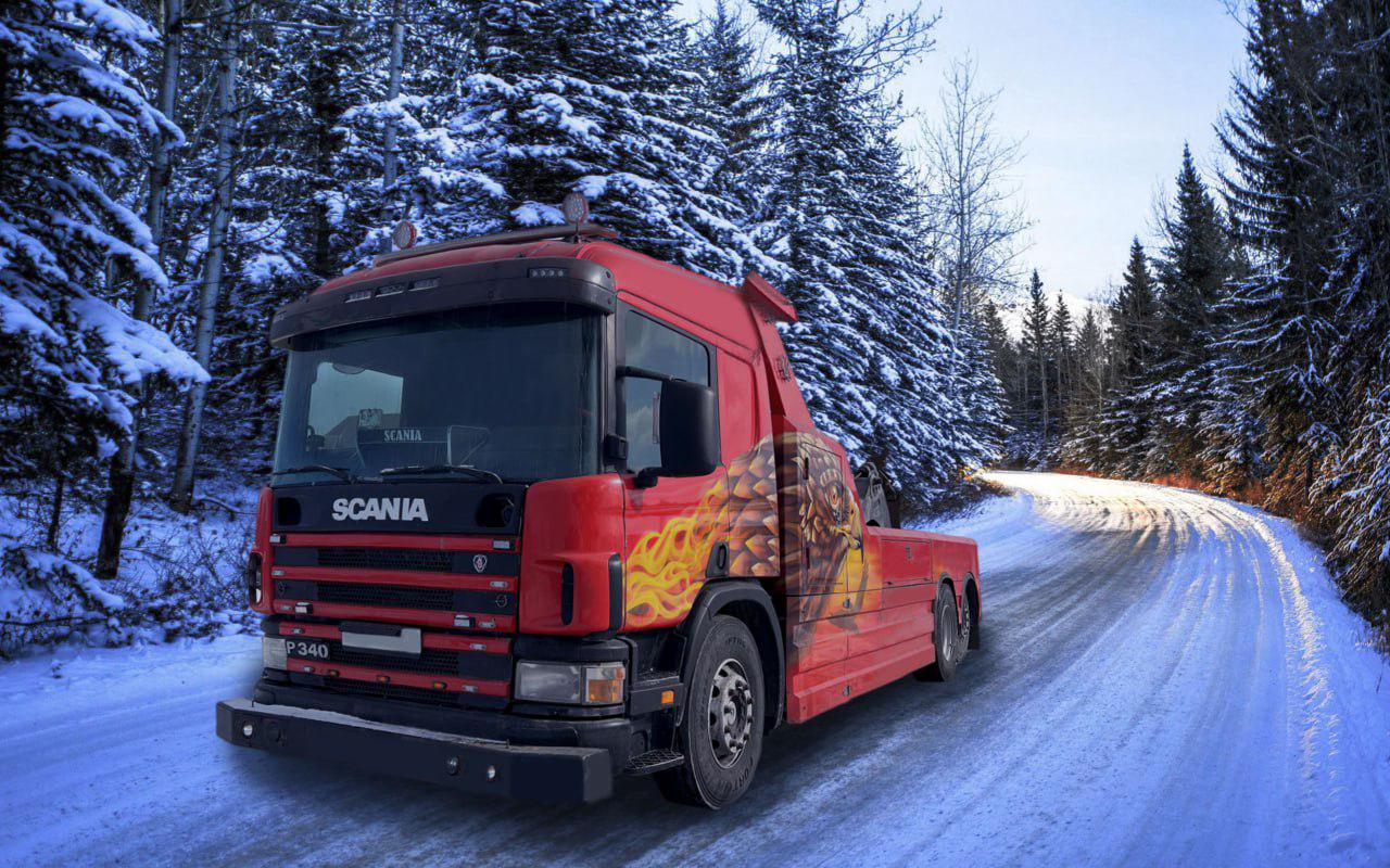 Эвакуатор на базе Scania